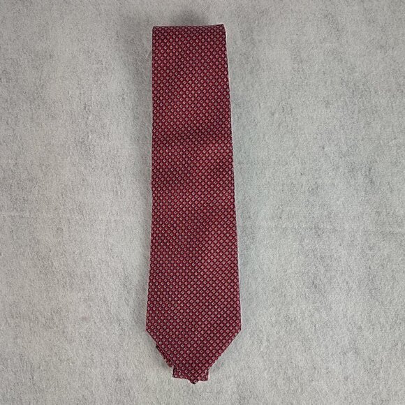 Charter Club Other - Club Room by Charter Club Burgundy,  White, Blue 100% U.S.A Made Silk Necktie